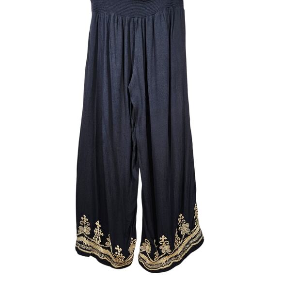 Sundance Bon Voyage Culottes Embroidered Boho Wide Leg Pants Size S - Picture 4 of 9